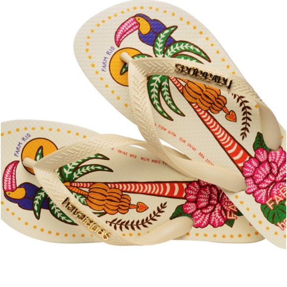 Havaianas Farm Rio Summer Flip Flops 🩴 NWOT - Picture 3 of 12